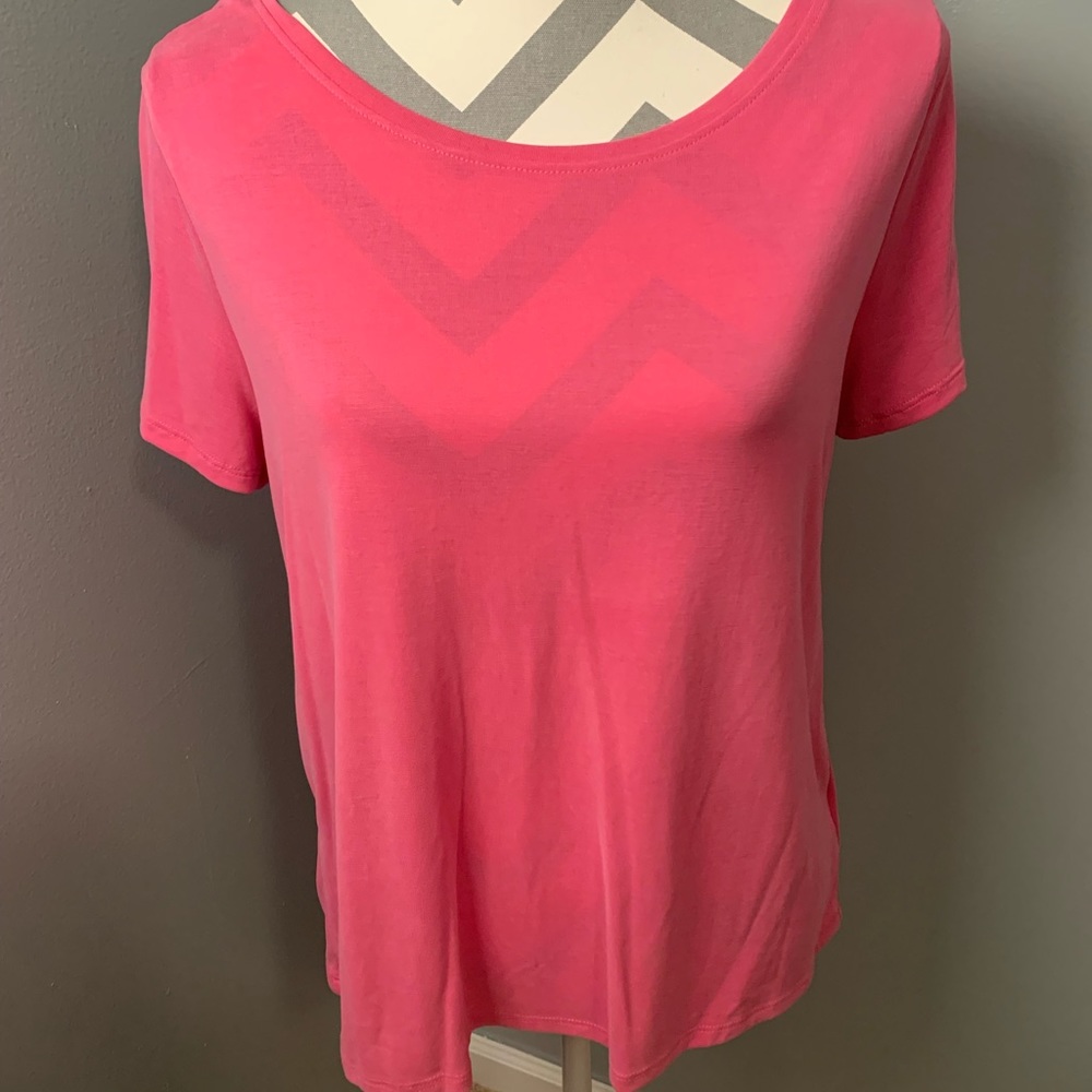 Bubblegum Pink Top with Open-back Detail - Large